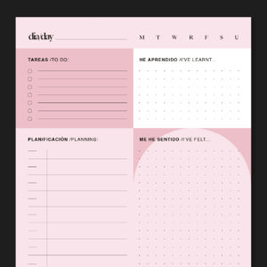 Planificador diario sin fechas - Colección edurnedesigns (PREVENTA) - Imagen 4